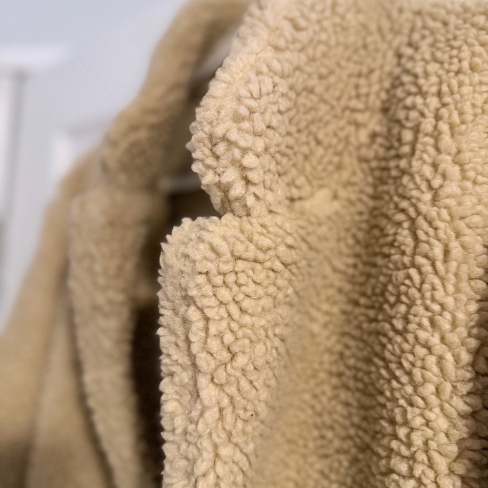 H&M Beige Teddy Jacket - Picture 2 of 4
